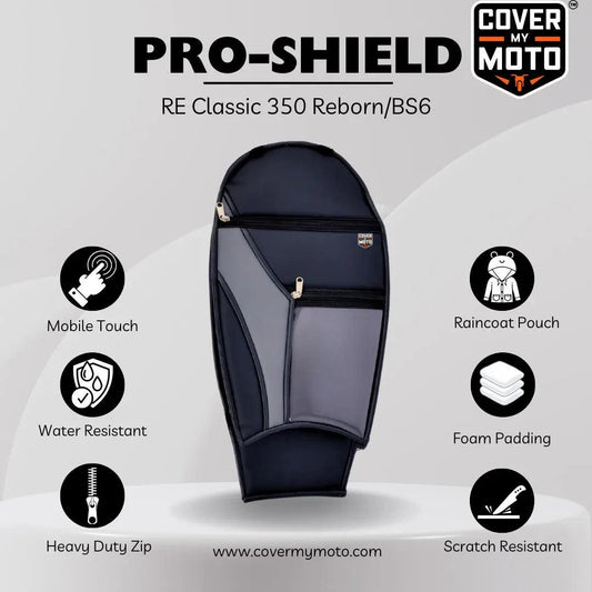 IronGrip ProShield 350 - Royal Enfield 350 Classic Reborn/BS6 Tank Cover - CMM